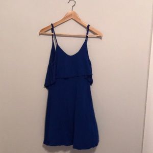 Backless blue sundress